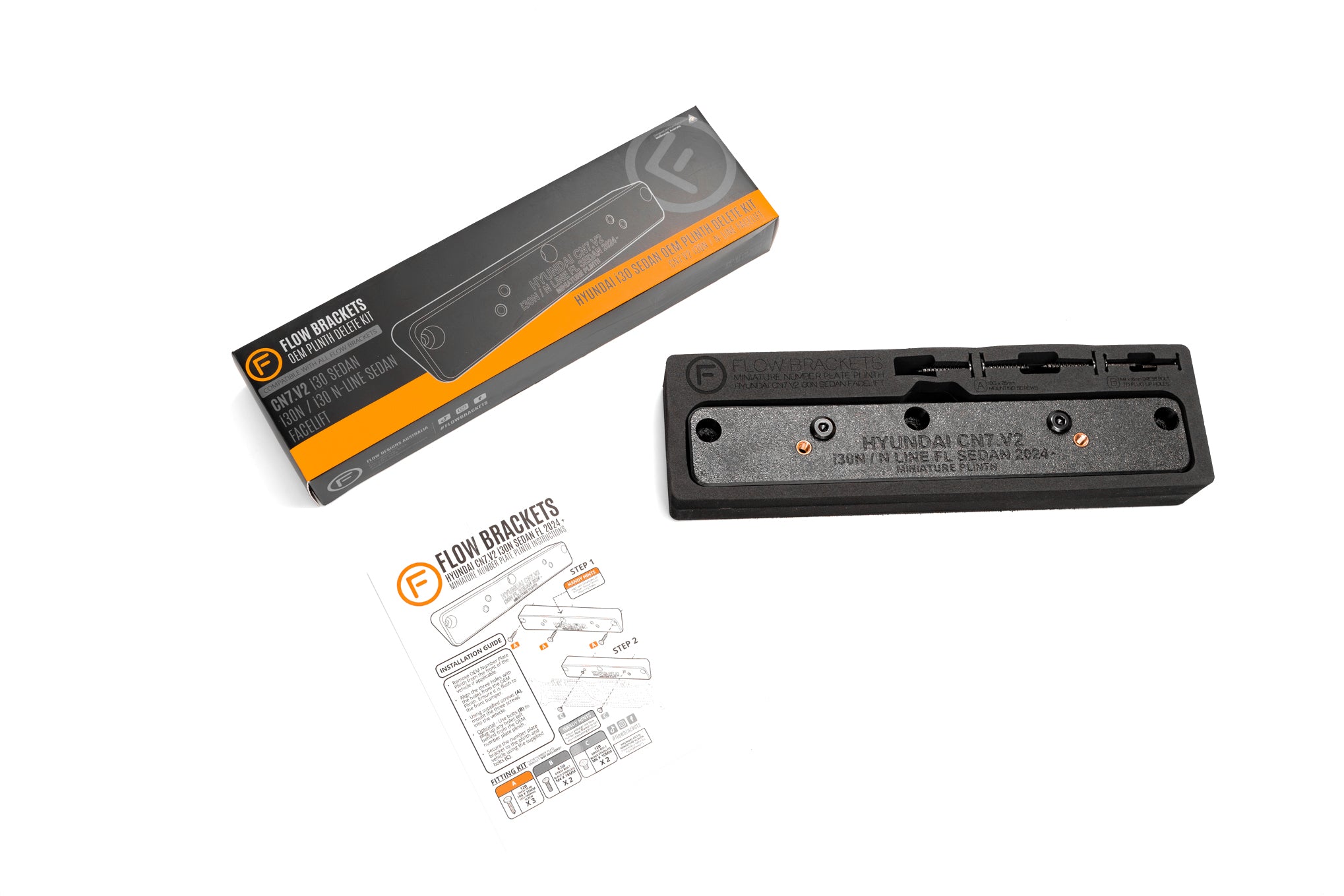 Hyundai i30N CN7 Facelift Sedan 2023+ - OEM Plinth Delete Kit (FRONT)