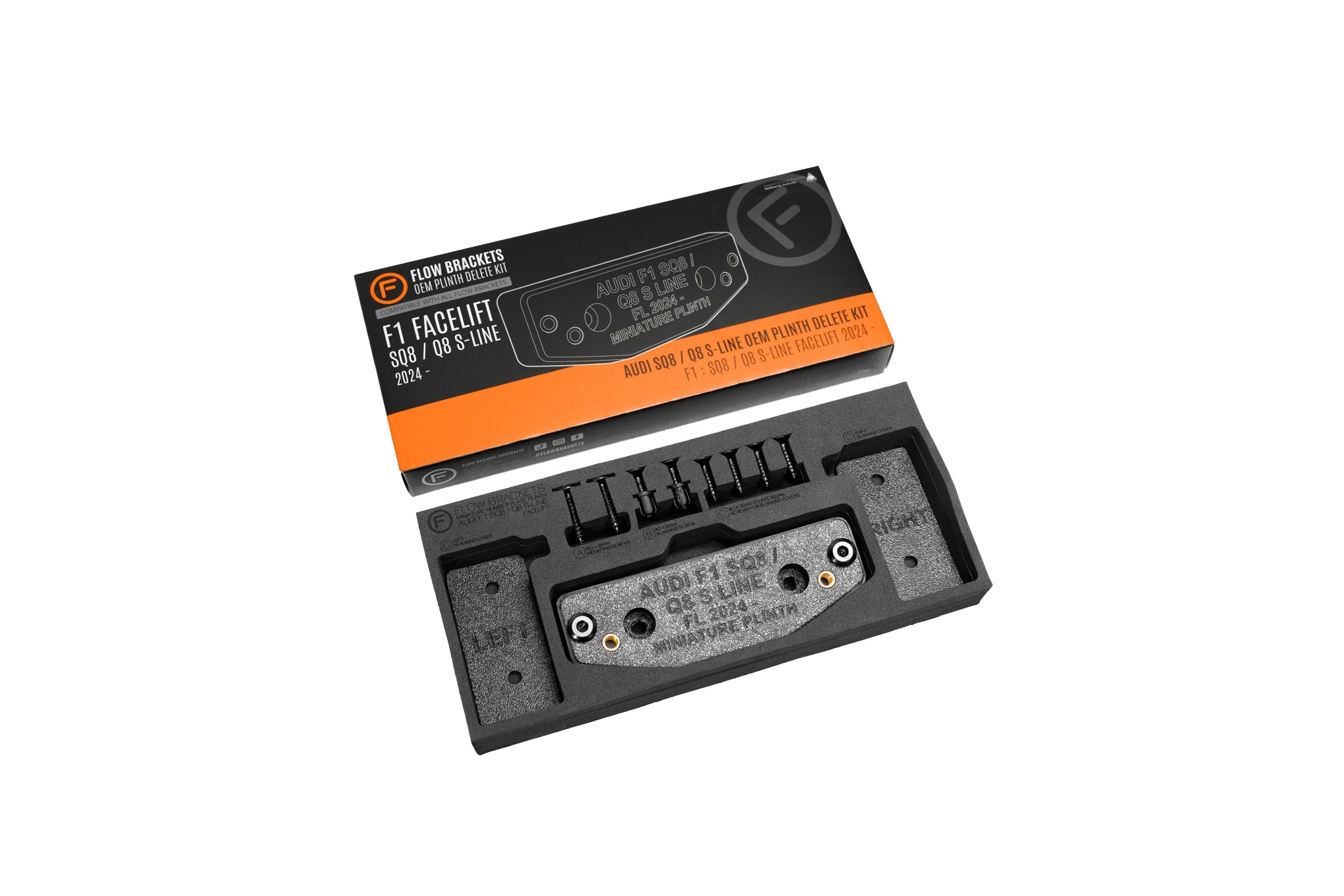 Audi F1 SQ8/ Q8 S LINE FL 2024 - OEM Plinth Delete Kit (FRONT)