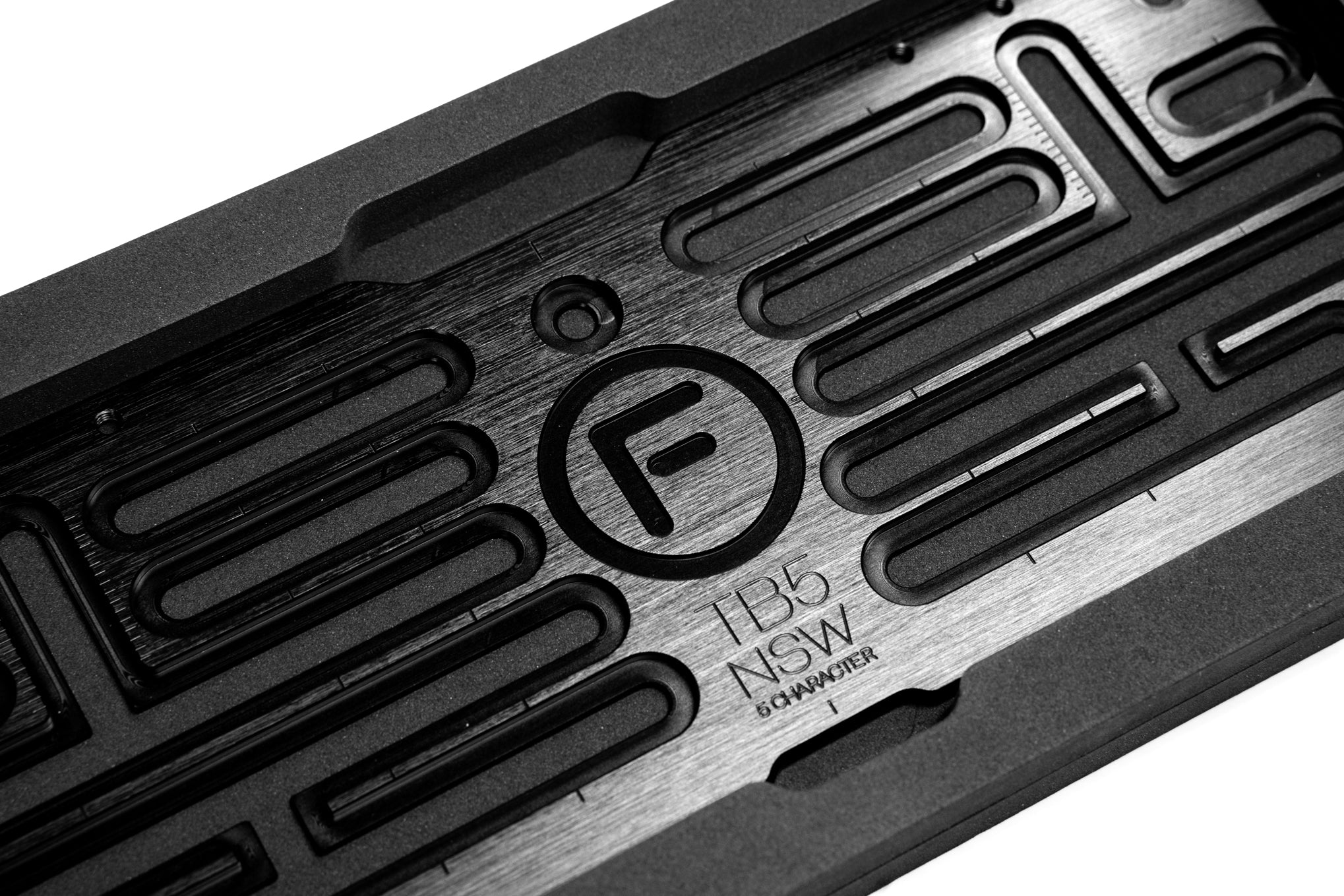 [NSW] TB5 5 Character Traditional Black 317mm (w) x 134mm (h) - Number Plate Bracket