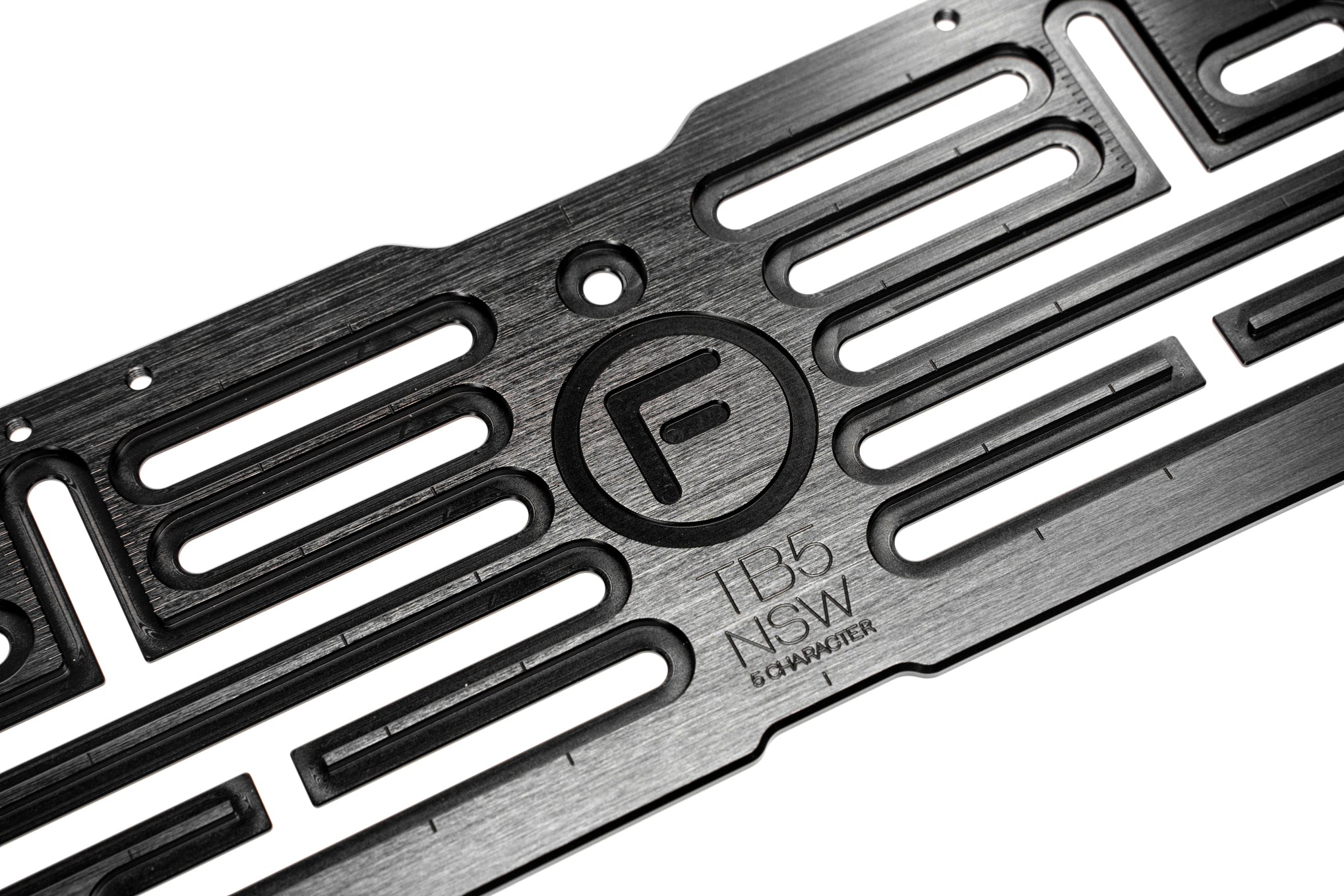 [NSW] TB5 5 Character Traditional Black 317mm (w) x 134mm (h) - Number Plate Bracket