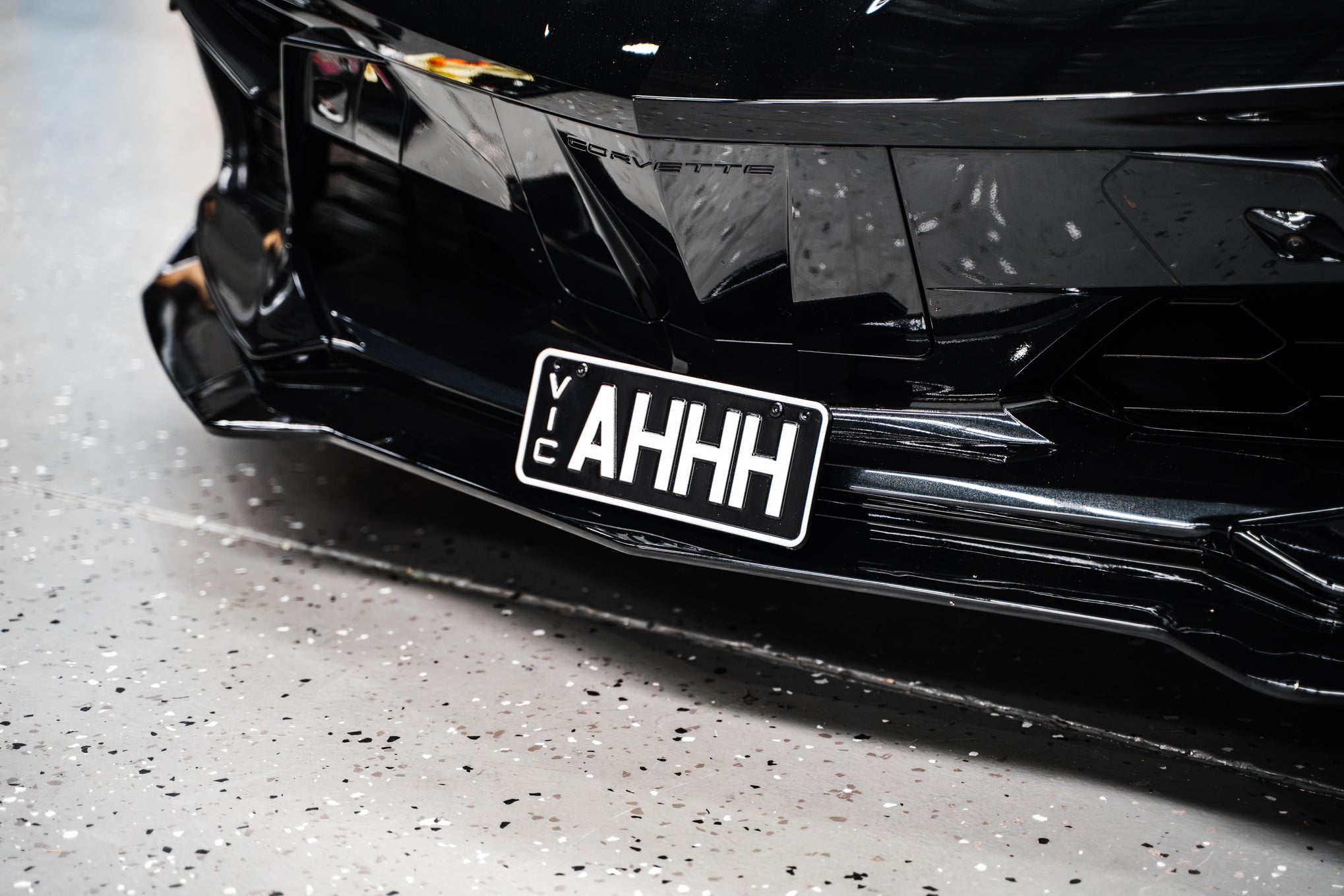 Chevrolet C8 Corvette Stingray 2021-Current - Miniature Plinth (FRONT)