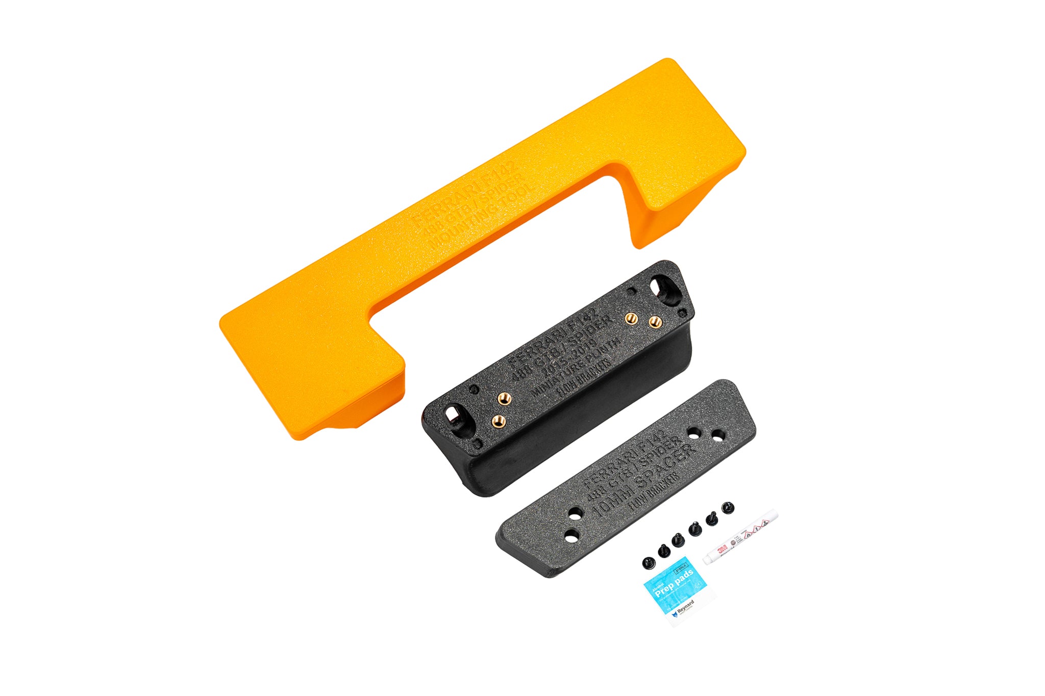 Ferrari F142 488 GTB/ Spider 2015-2019 - Drill Free Plinth Mounting Kit (FRONT)