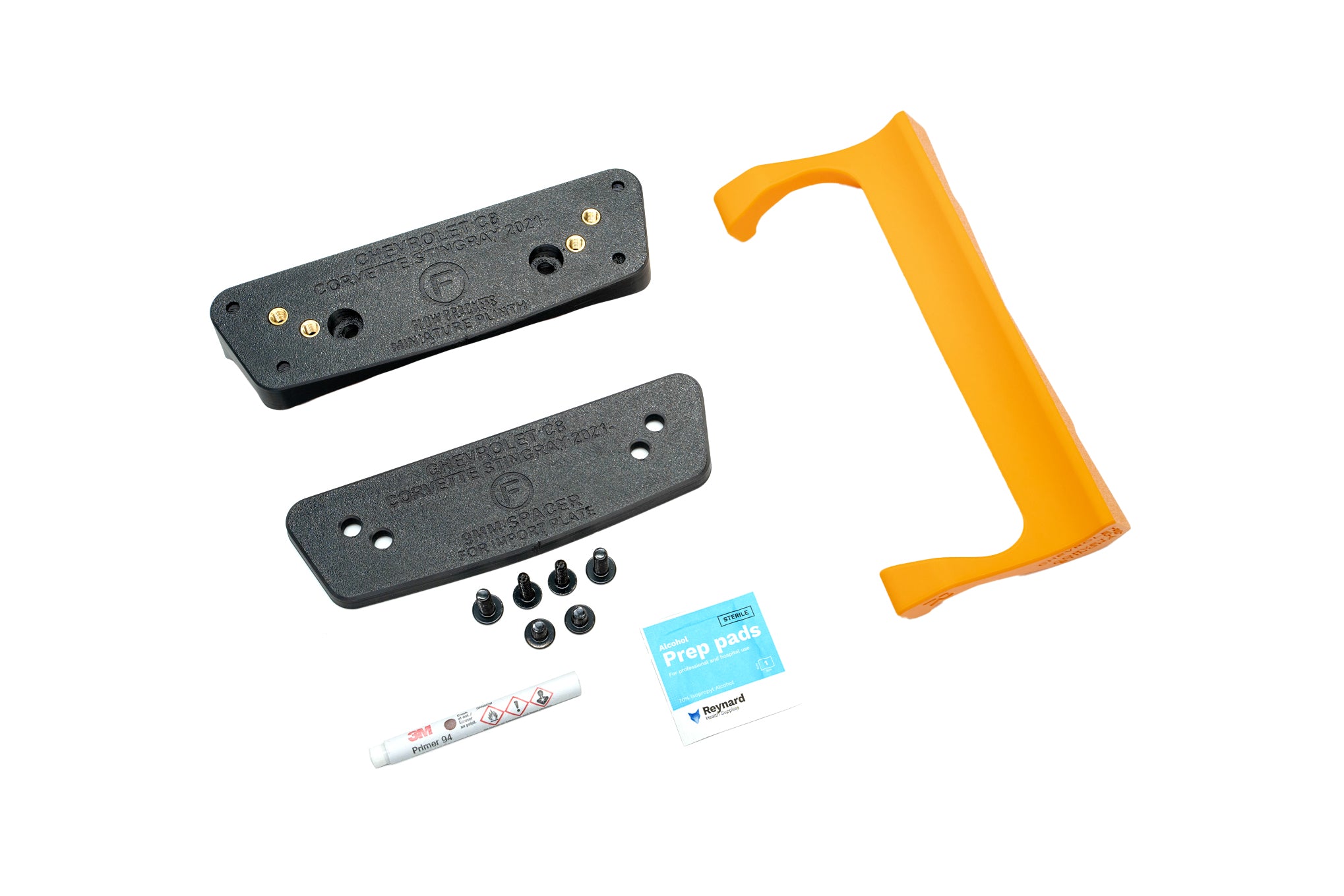 Chevrolet C8 Corvette Stingray 2021-Current - Miniature Plinth (FRONT)