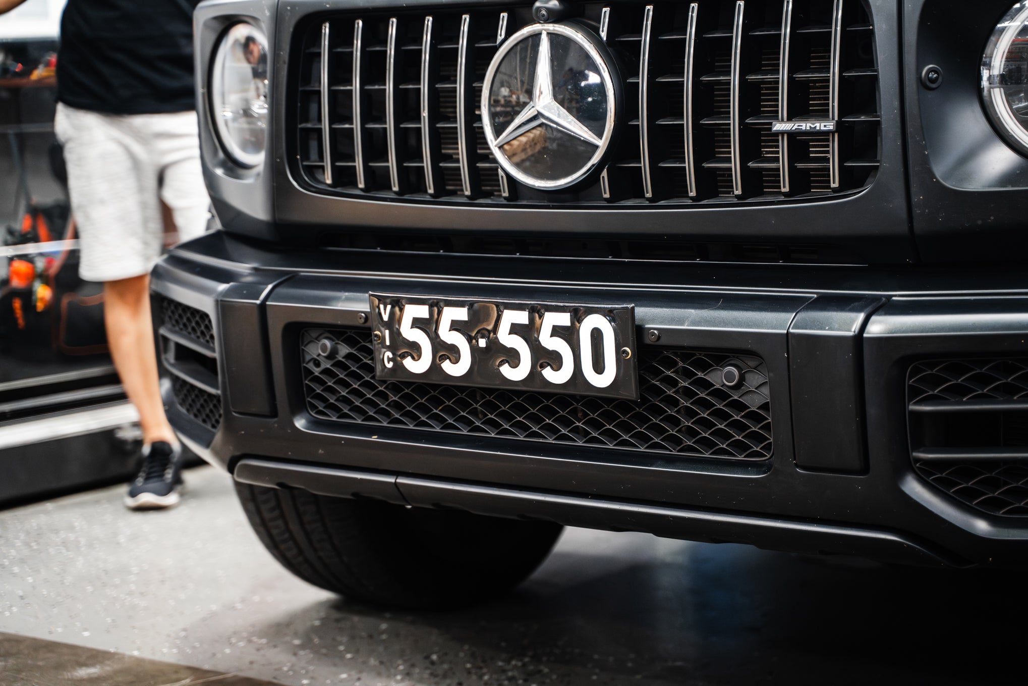 Mercedes W463 G-Class G63 AMG Facelift 2018-2024 - OEM Plinth Delete Kit (FRONT)