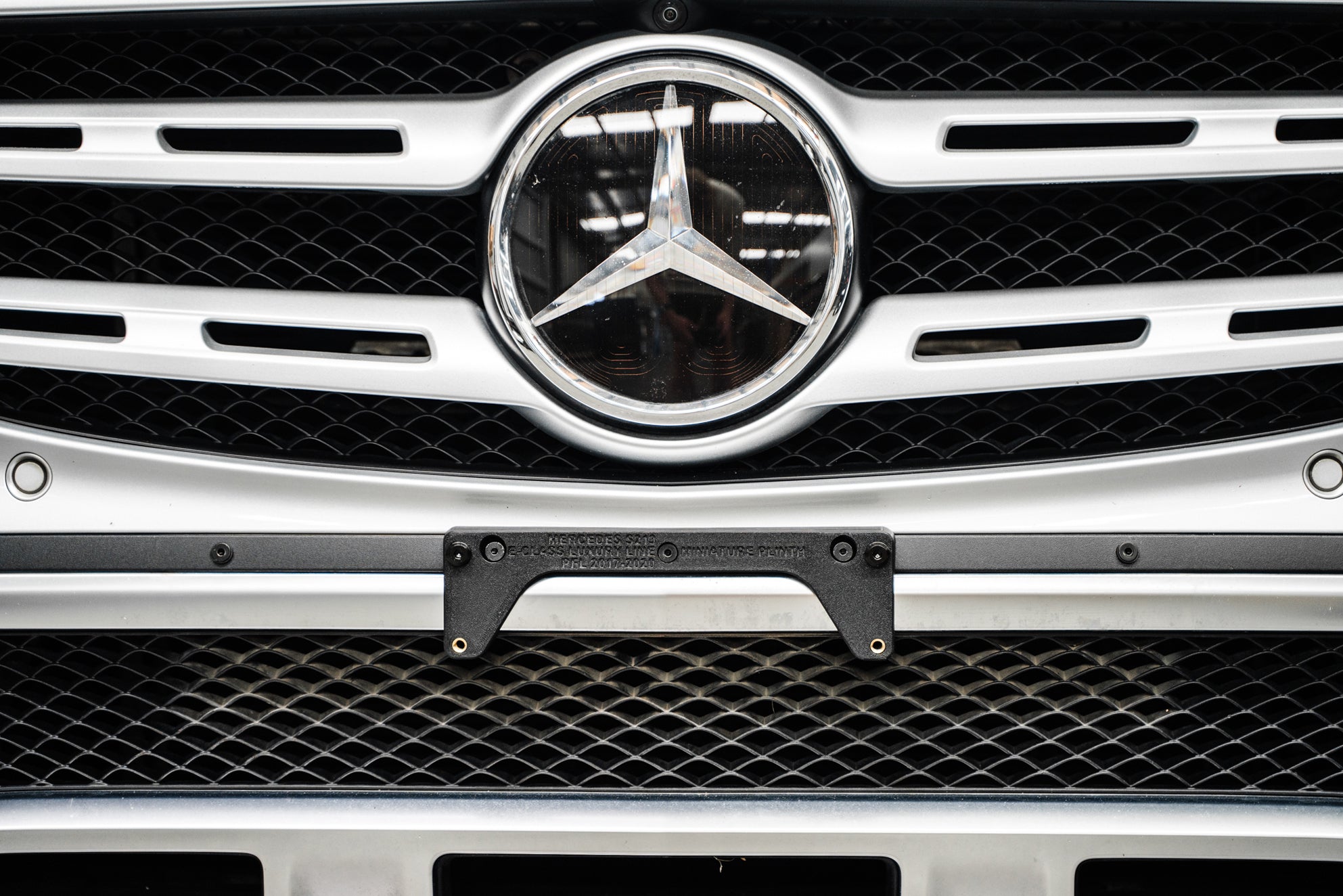 Mercedes S213 E-Class Luxury Line Pre-Facelift 2017-2020 - OEM Plinth Delete Kit (FRONT)