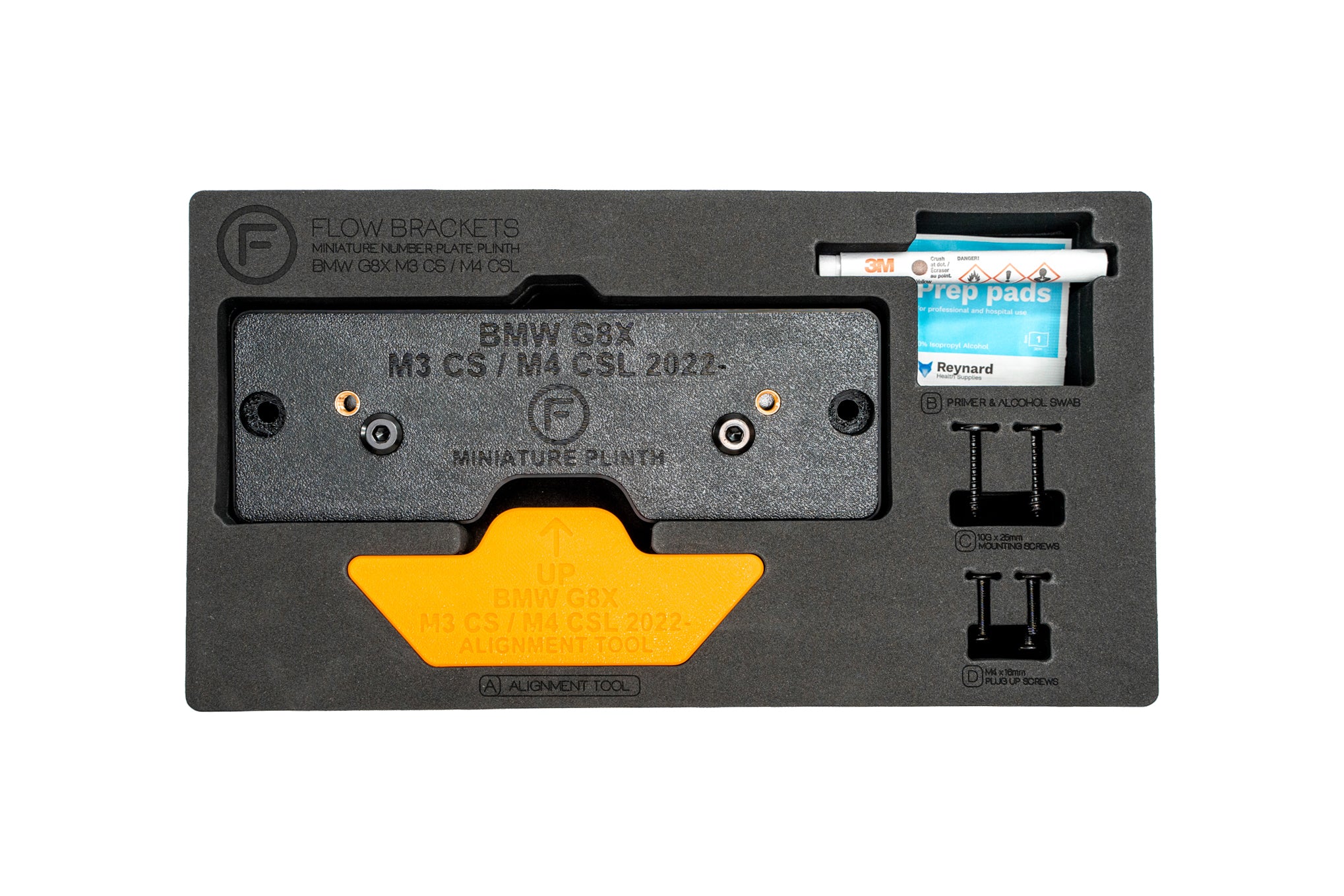 BMW G8X M3CS / M4CSL 2022-Current - OEM Plinth Delete Kit (FRONT)