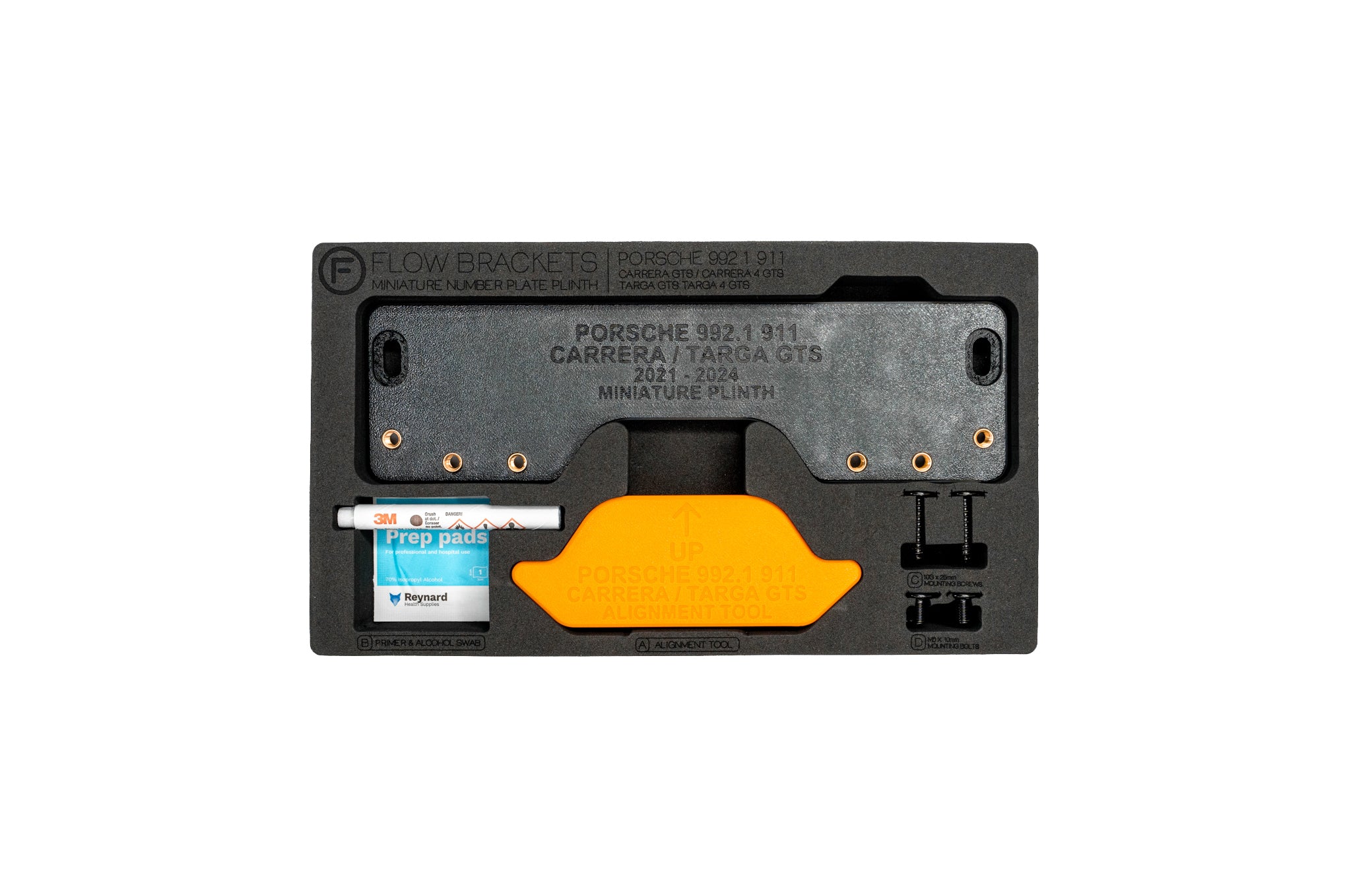 Porsche 992.1 911 Carrera Coupe (GTS / 4 GTS) - Miniature Plinth (FRONT)