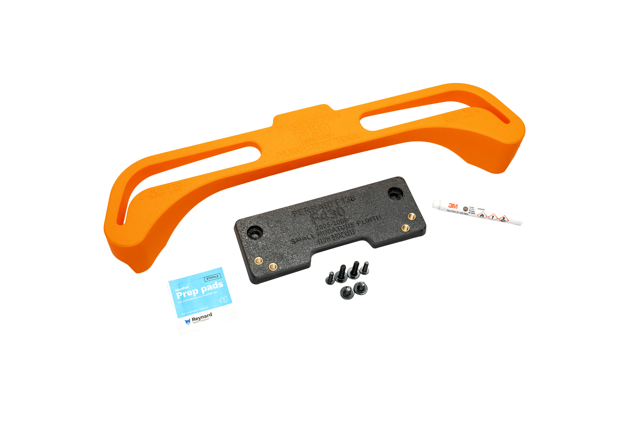 Ferrari F136 F430 2005-2009 - Drill Free Plinth Mounting Kit (FRONT)