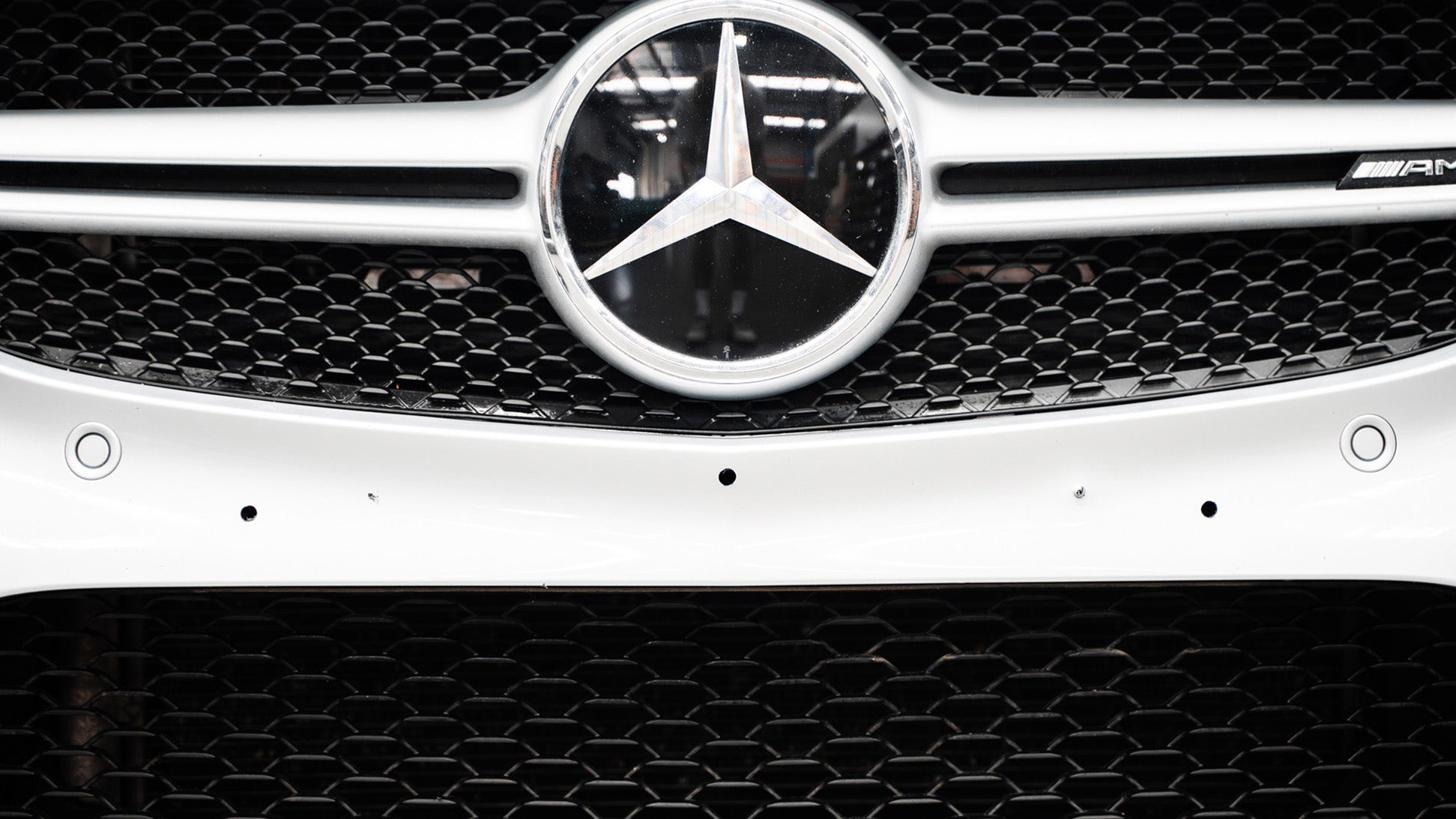 Mercedes C-Class AMG Line Facelift W205 2019-2021 - OEM Plinth Delete Kit (FRONT)