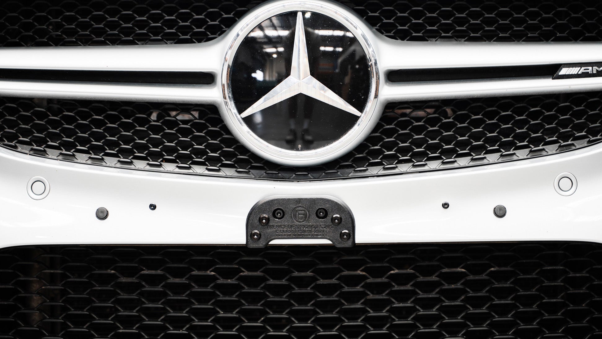 Mercedes C43 AMG / C-Class AMG-Line Facelift W205 2018-2021 - OEM Plinth Delete Kit (FRONT)