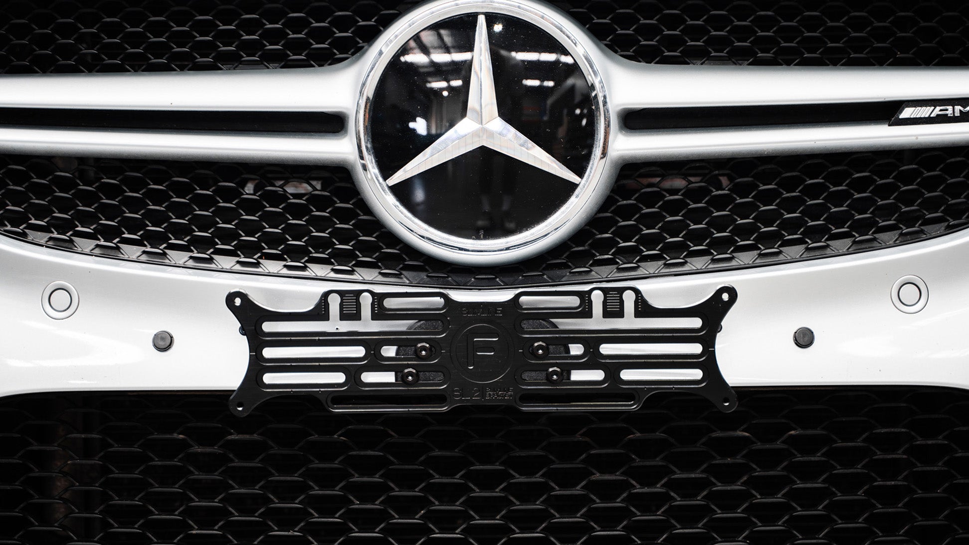 Mercedes C-Class AMG Line Facelift W205 2019-2021 - OEM Plinth Delete Kit (FRONT)