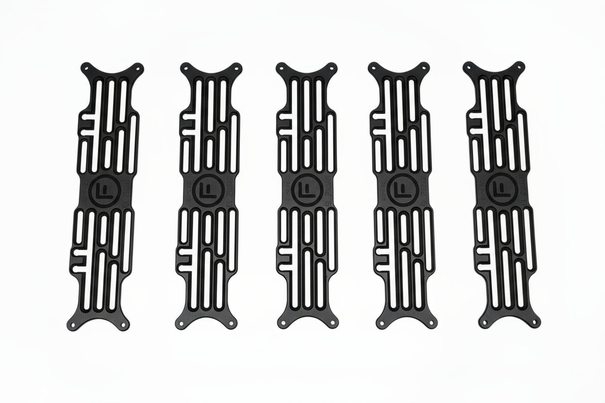 BULK PACK - [VIC/QLD/SA/TAS/WA/NT] Slimline SL2 - 372mm (w) x 100mm (h) - Number Plate Bracket