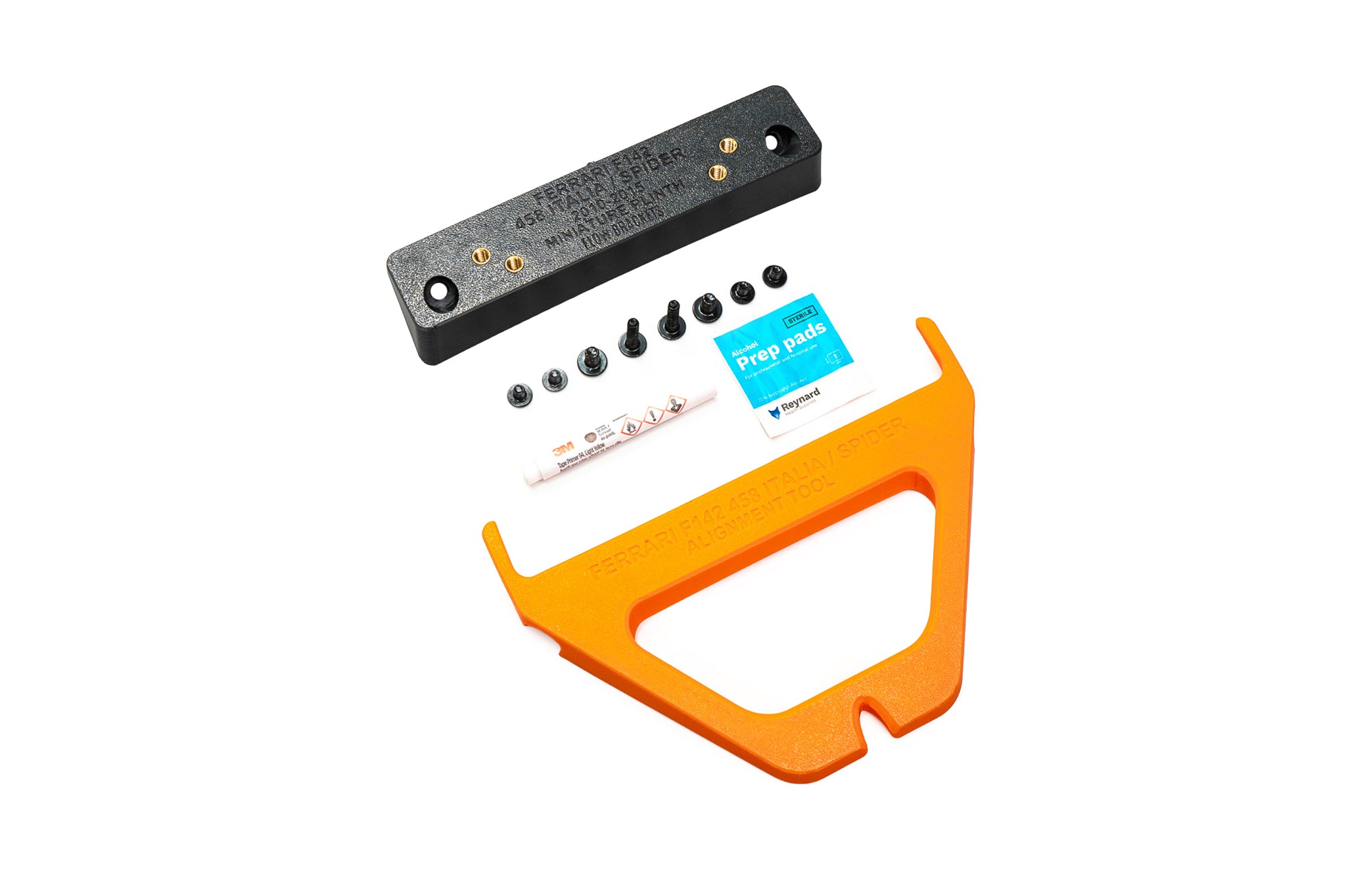 Ferrari F142 458 Italia / Spider 2010-2015 - Drill Free Plinth Mounting Kit (FRONT)