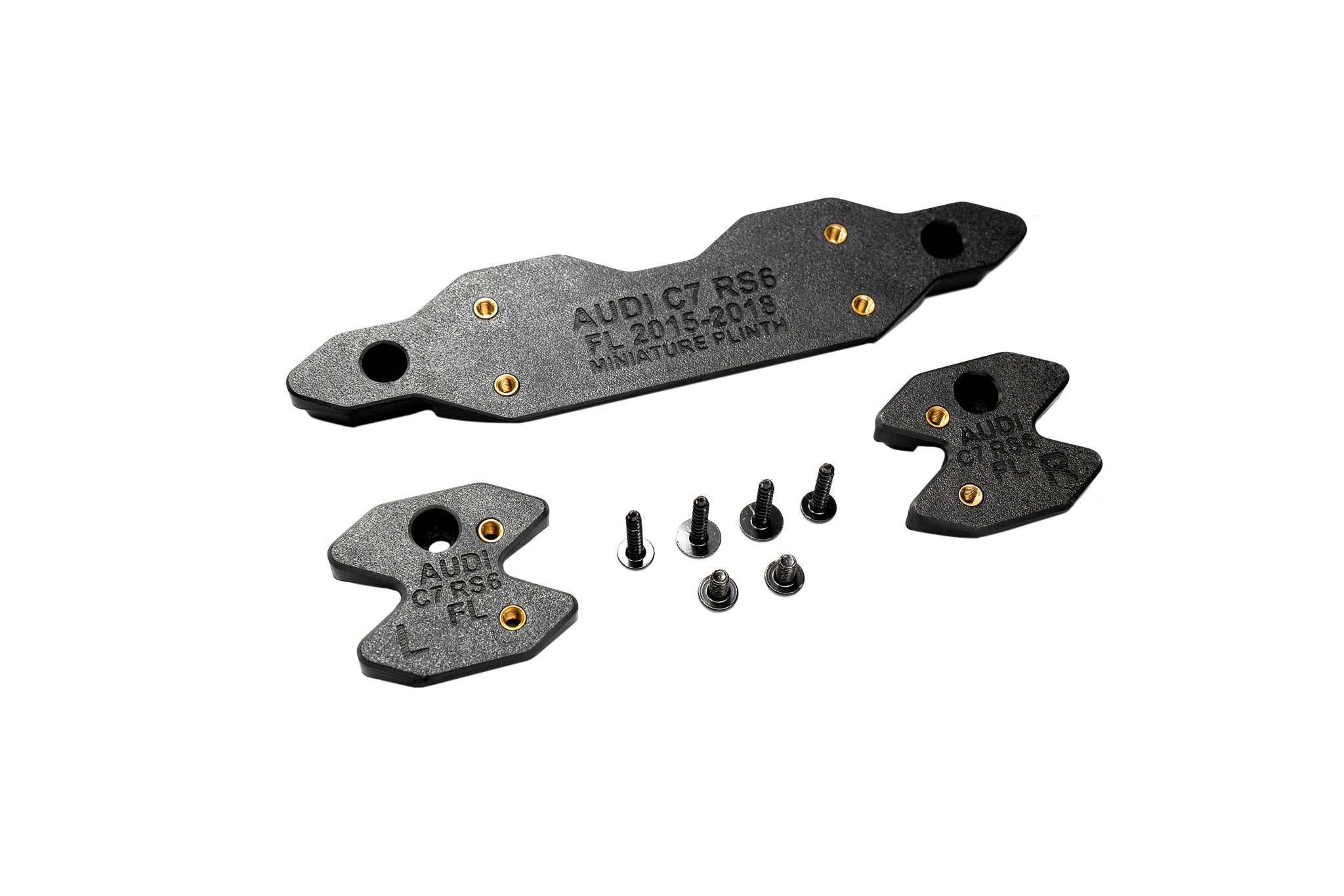 Audi C7 RS6 FL 2015-2018 - OEM Plinth Delete Kit (FRONT)