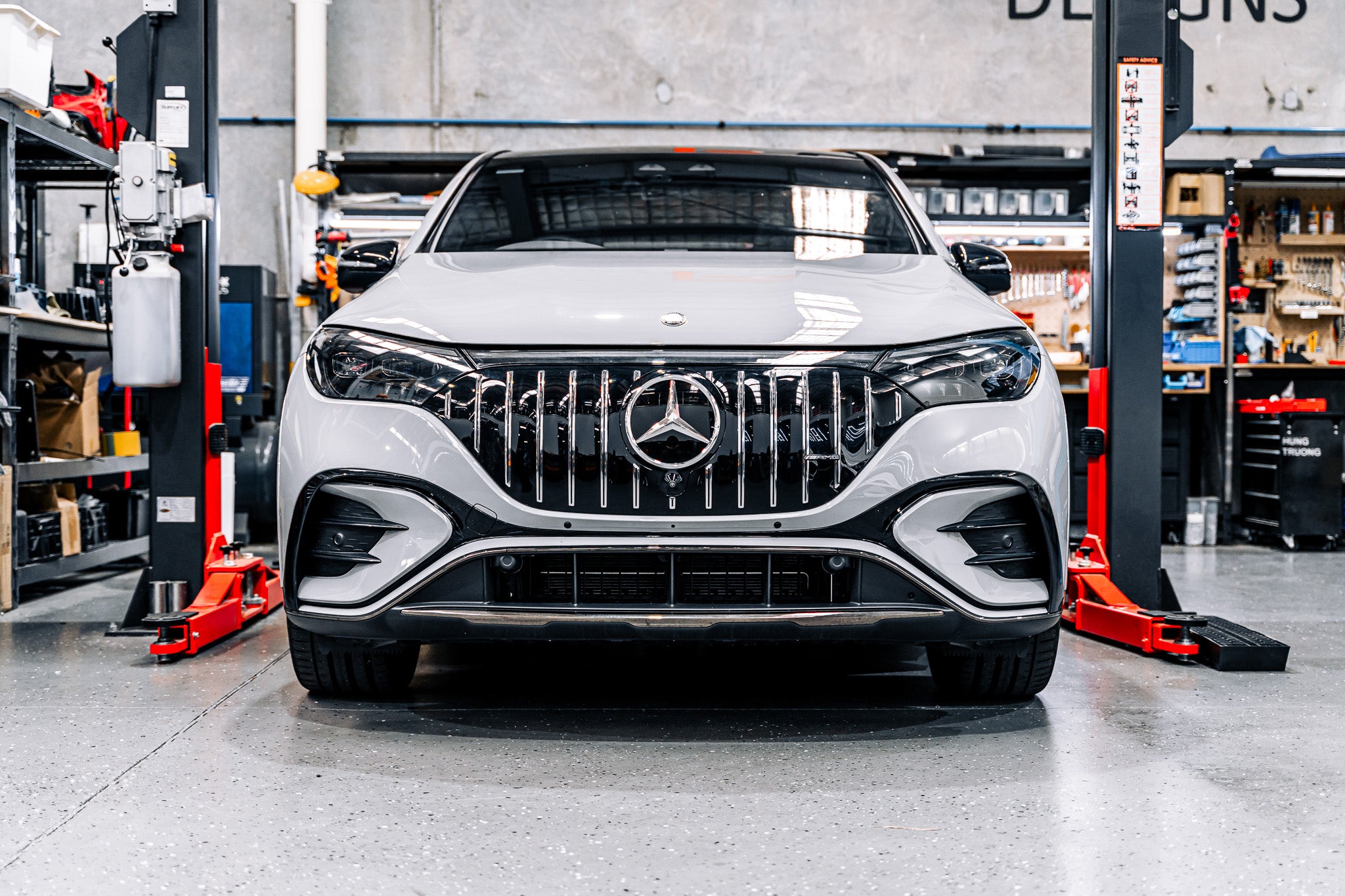 Mercedes X294 EQE SUV 300/ 350/ 53 AMG 2023-Current - OEM Plinth Delete Kit (Front)