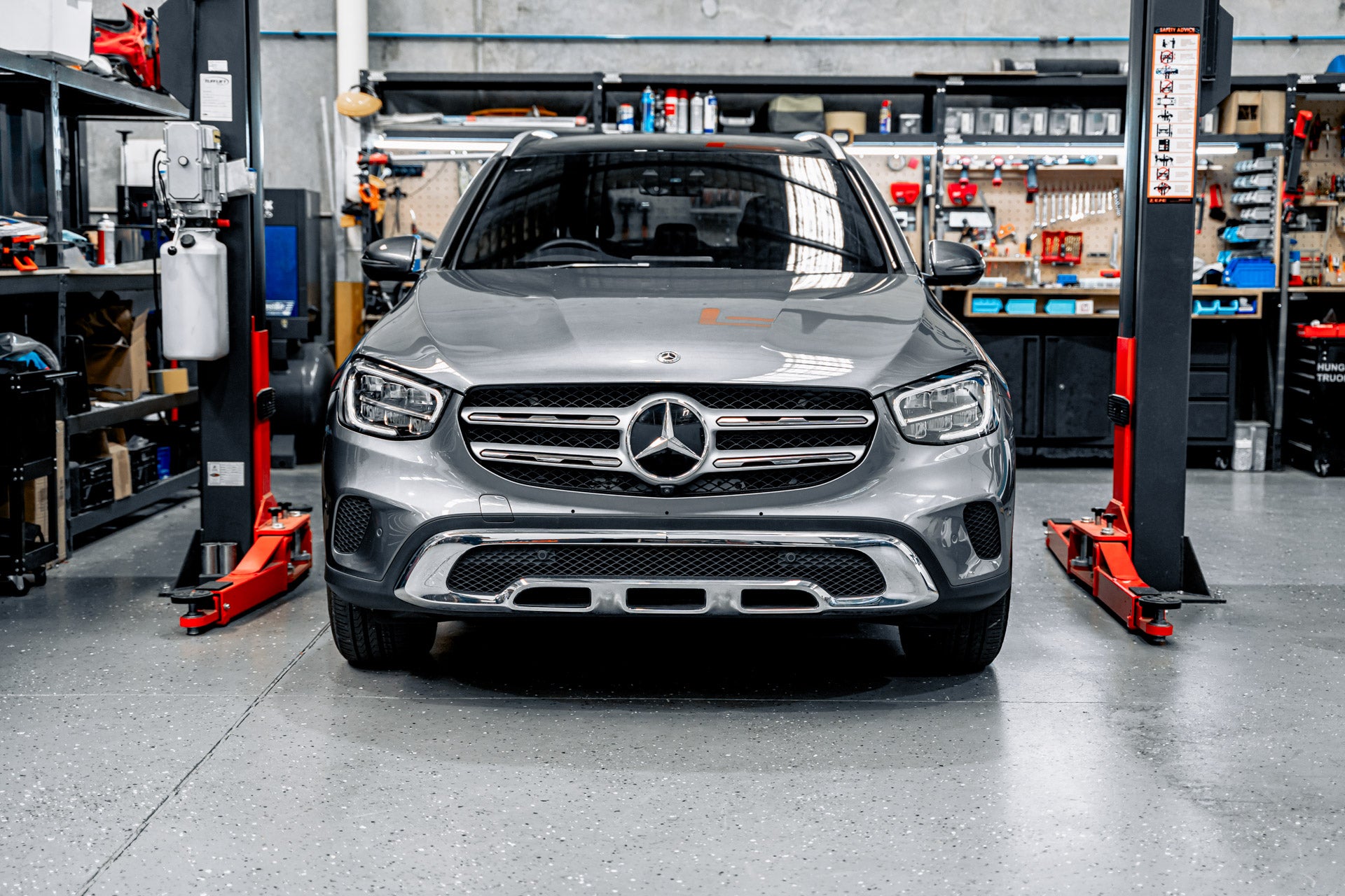 Mercedes GLC X253 Luxury Line FL 2019-2022 - OEM Plinth Delete Kit (FRONT)