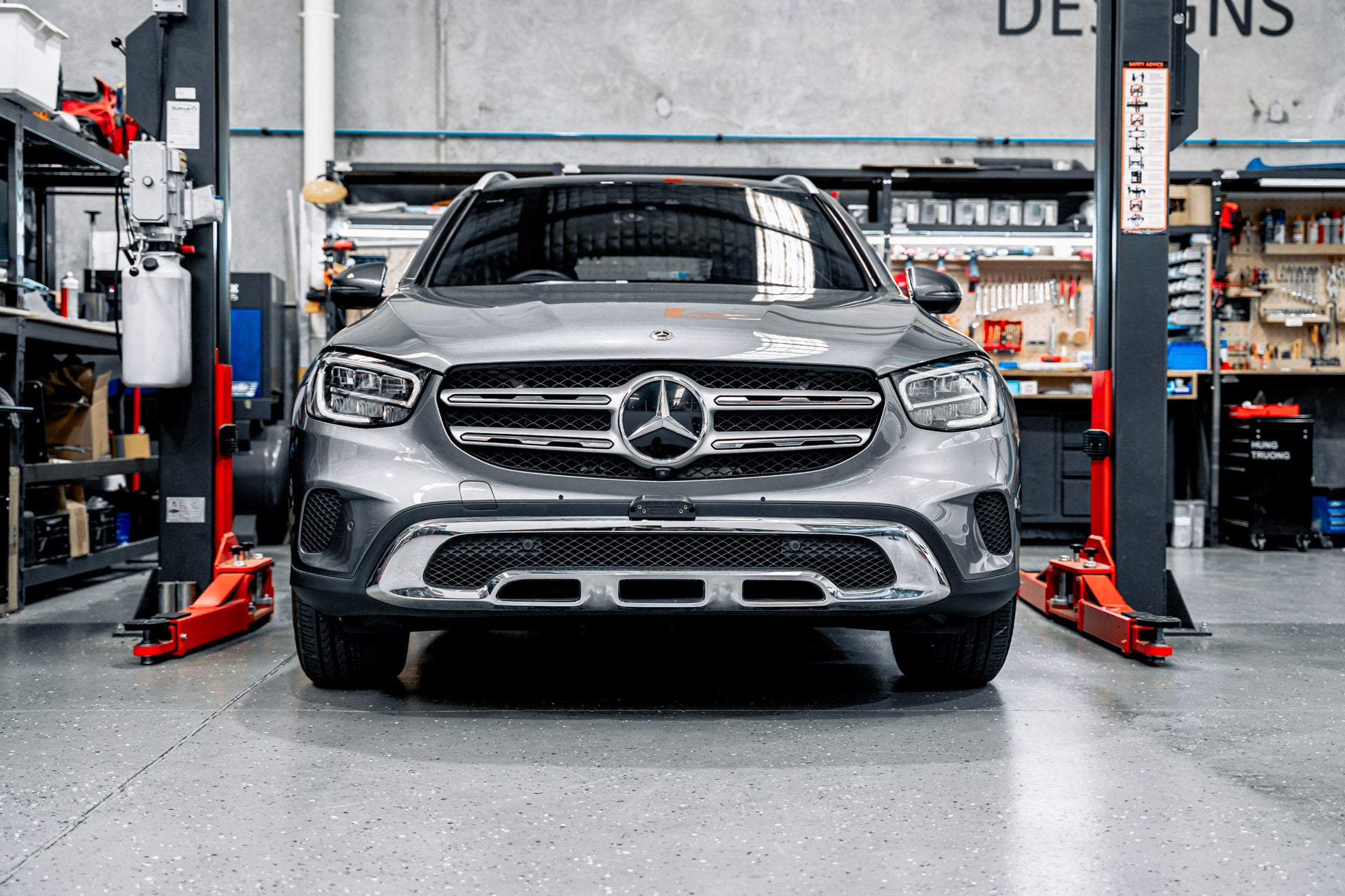 Mercedes GLC X253 Luxury Line FL 2019-2022 - OEM Plinth Delete Kit (FRONT)