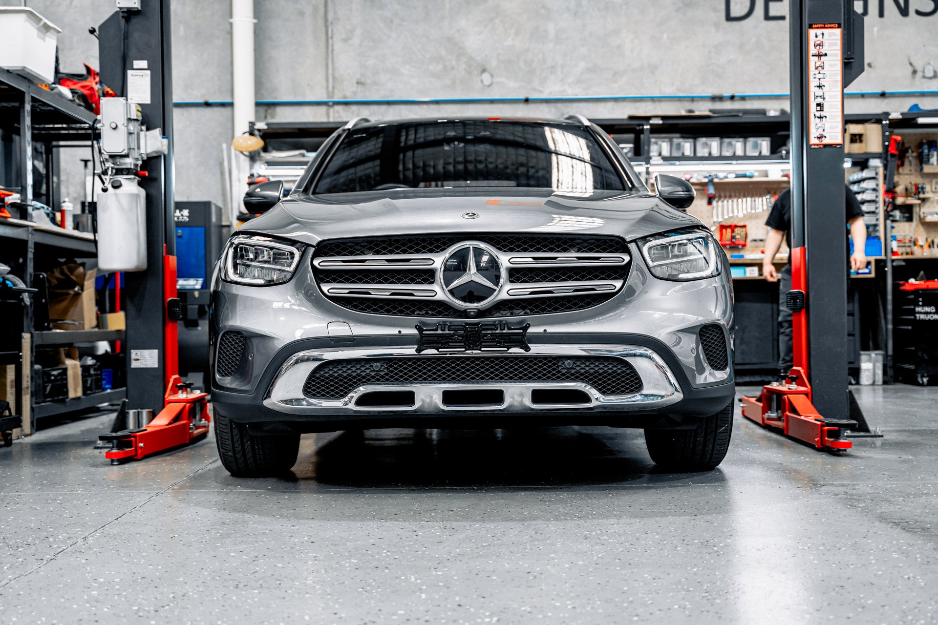 Mercedes GLC X253 Luxury Line FL 2019-2022 - OEM Plinth Delete Kit (FRONT)