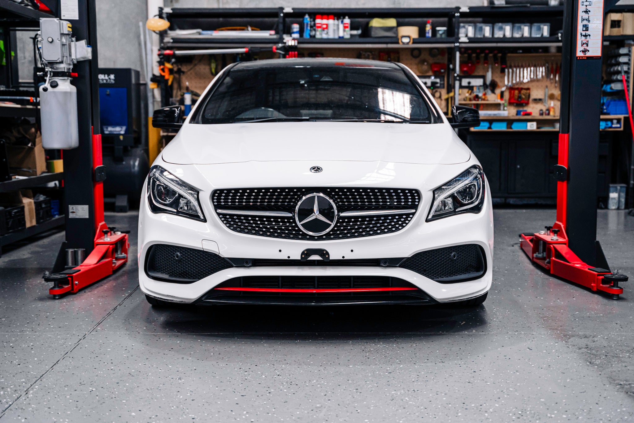 Mercedes CLA-CLASS AMG LINE C117 2017-2019 OEM Plinth Delete Kit (FRONT)