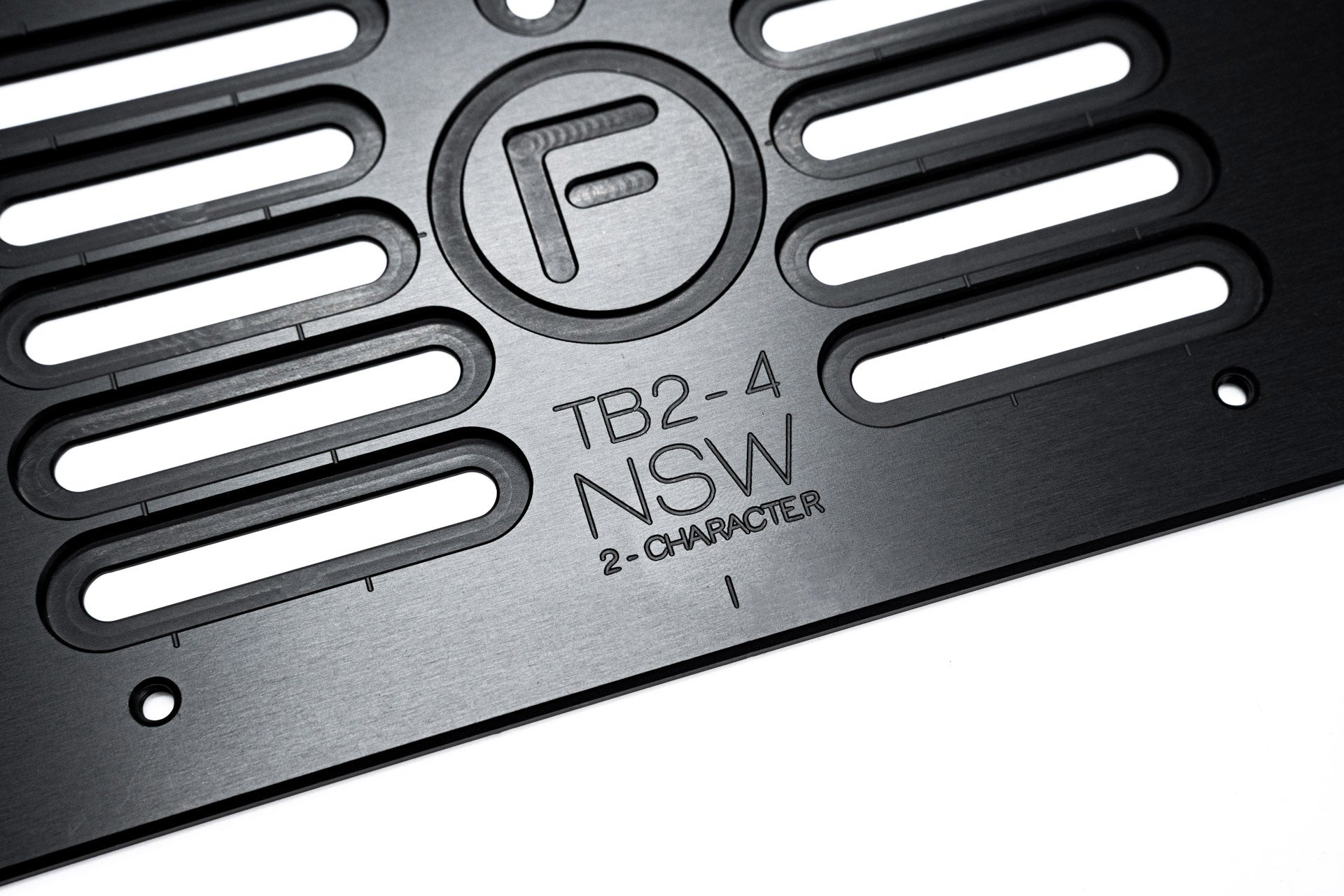 [NSW] 2 Character Traditional Black - Number Plate Bracket