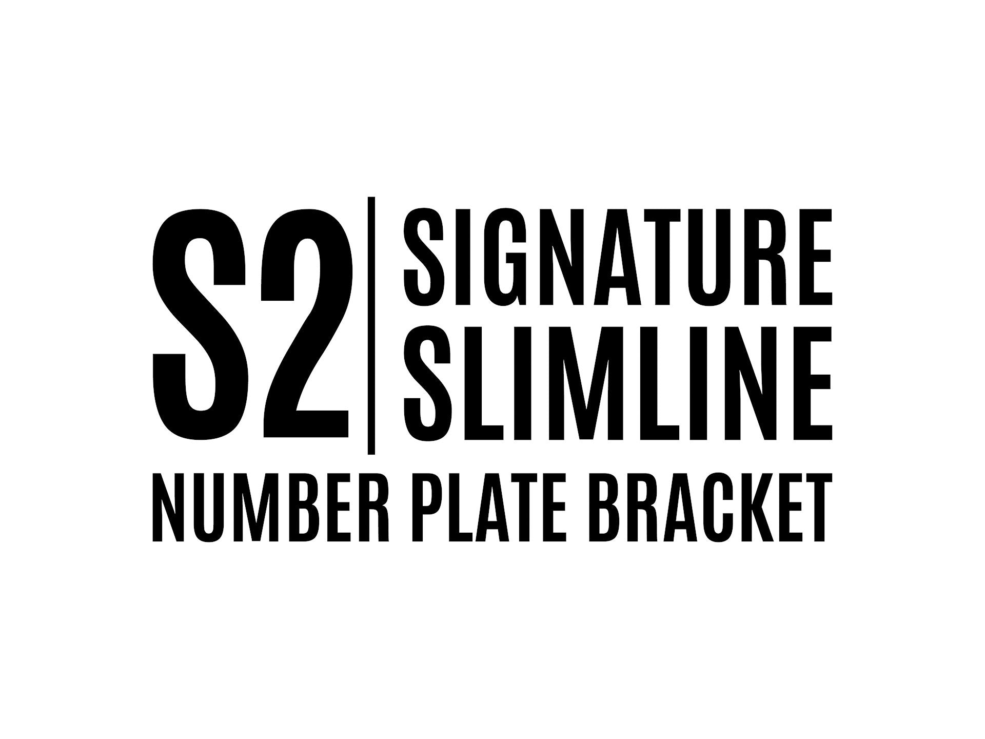 [VIC] S2 Slimline - Lucky Number Plate Bracket - 380mm (w) x 105mm (h)