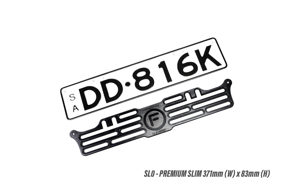 [SA] Slimline - 371mm (w) x 83mm/106mm (h) - Number Plate Bracket