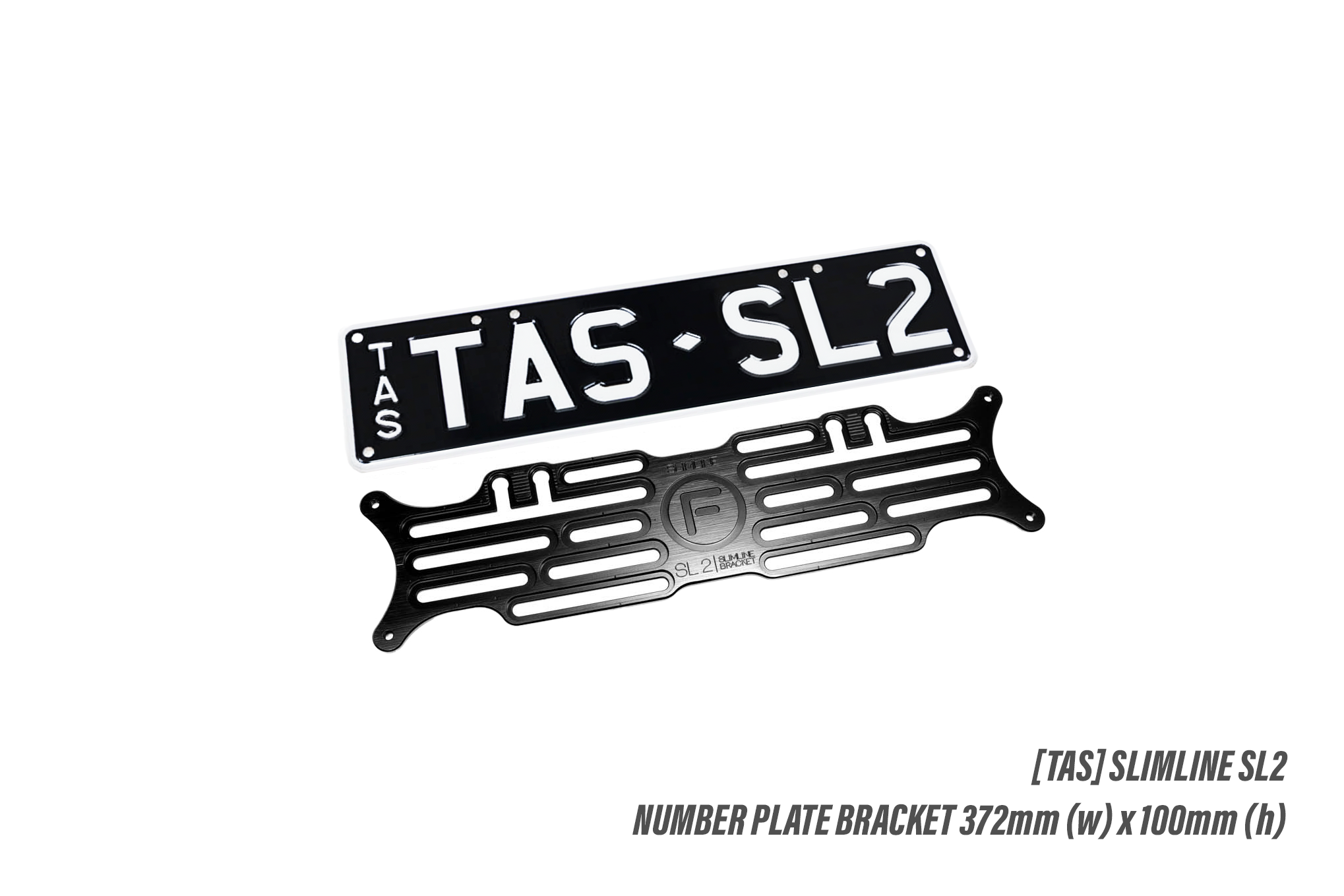 [TAS] Slimline SL2 - 372mm (w) x 100mm (h) - Number Plate Bracket