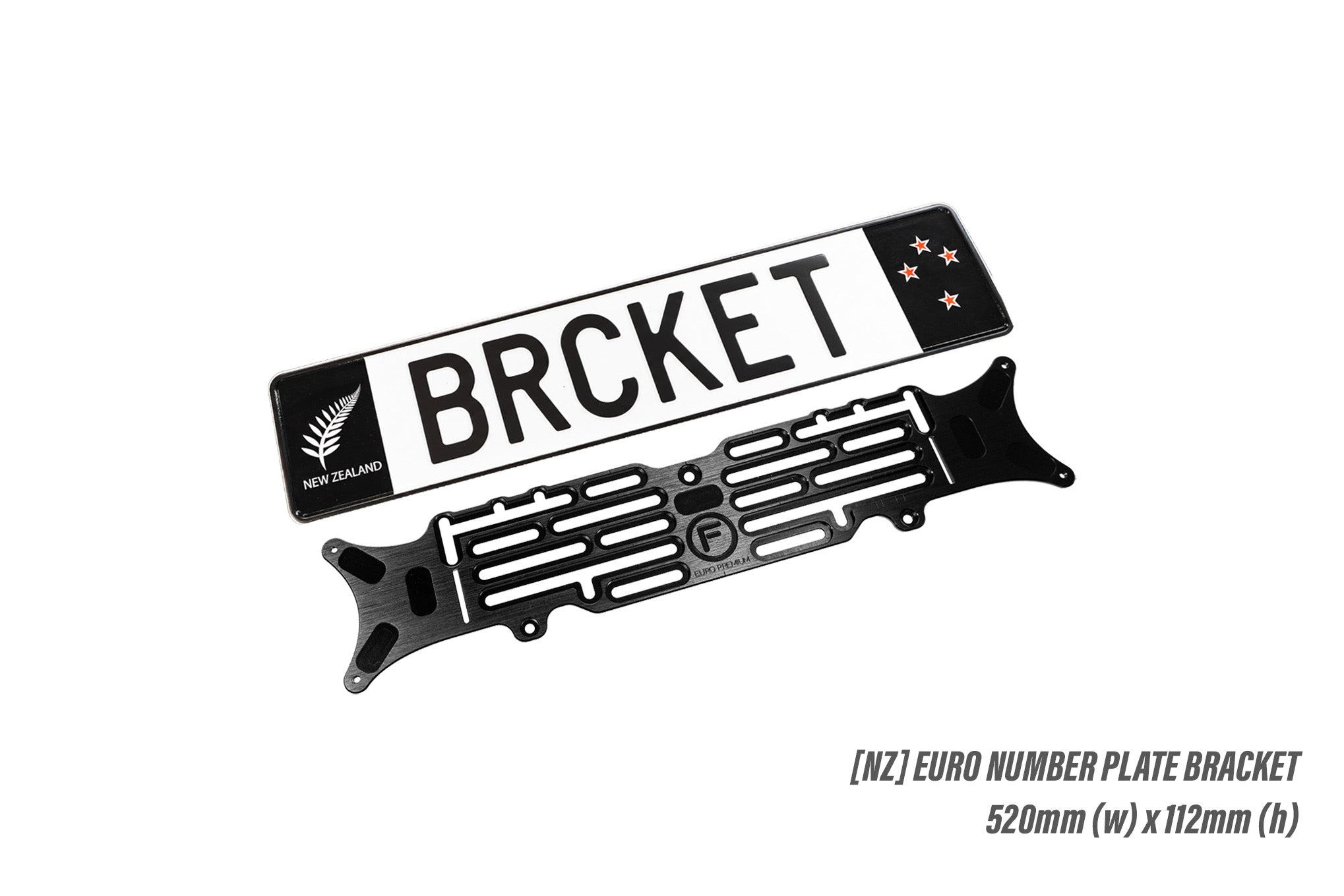 [NZ] Euro - Number Plate Bracket 520mm (w) x 112mm (h)