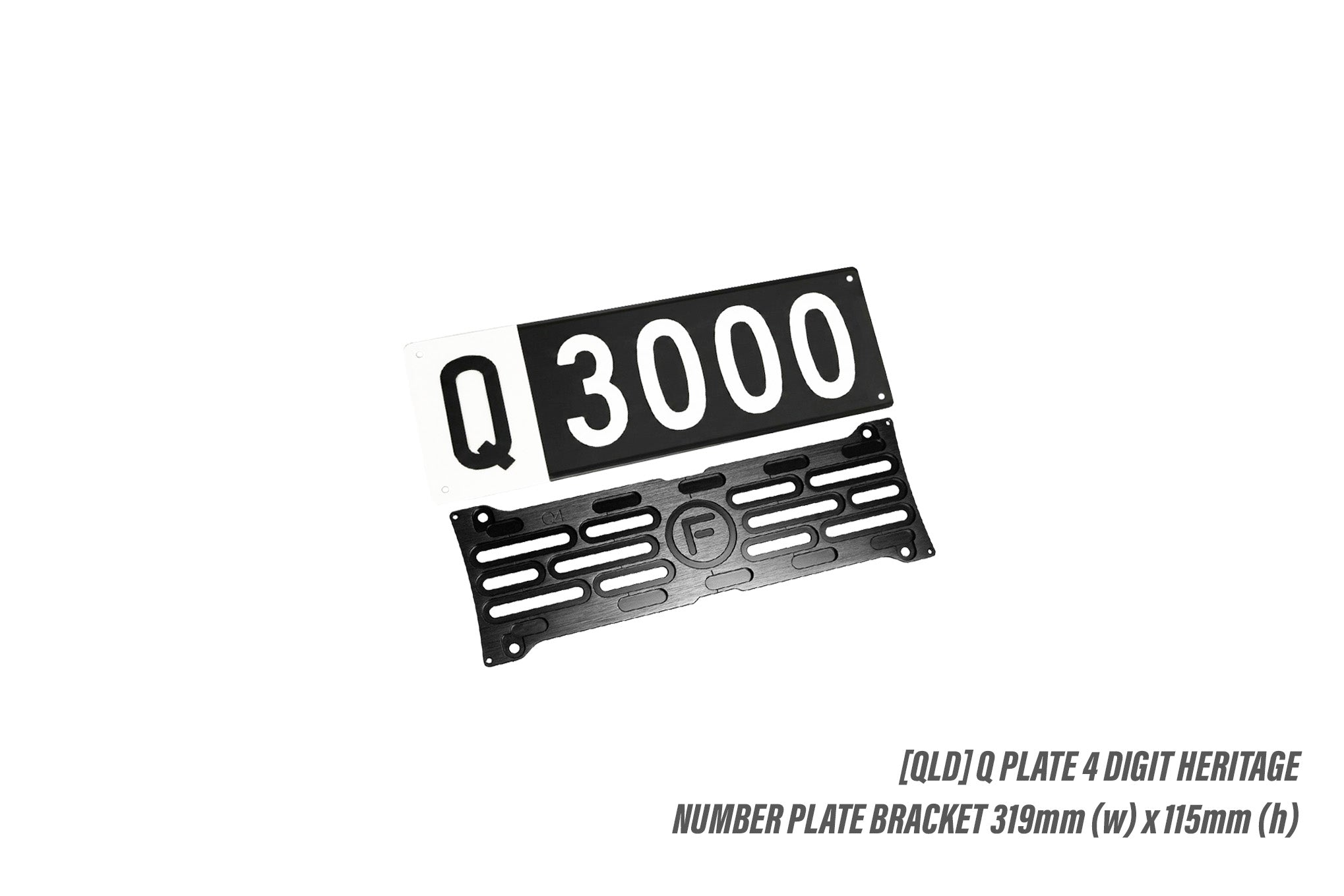 [QLD] Q PLATE 4 Digit Heritage - Number Plate Bracket
