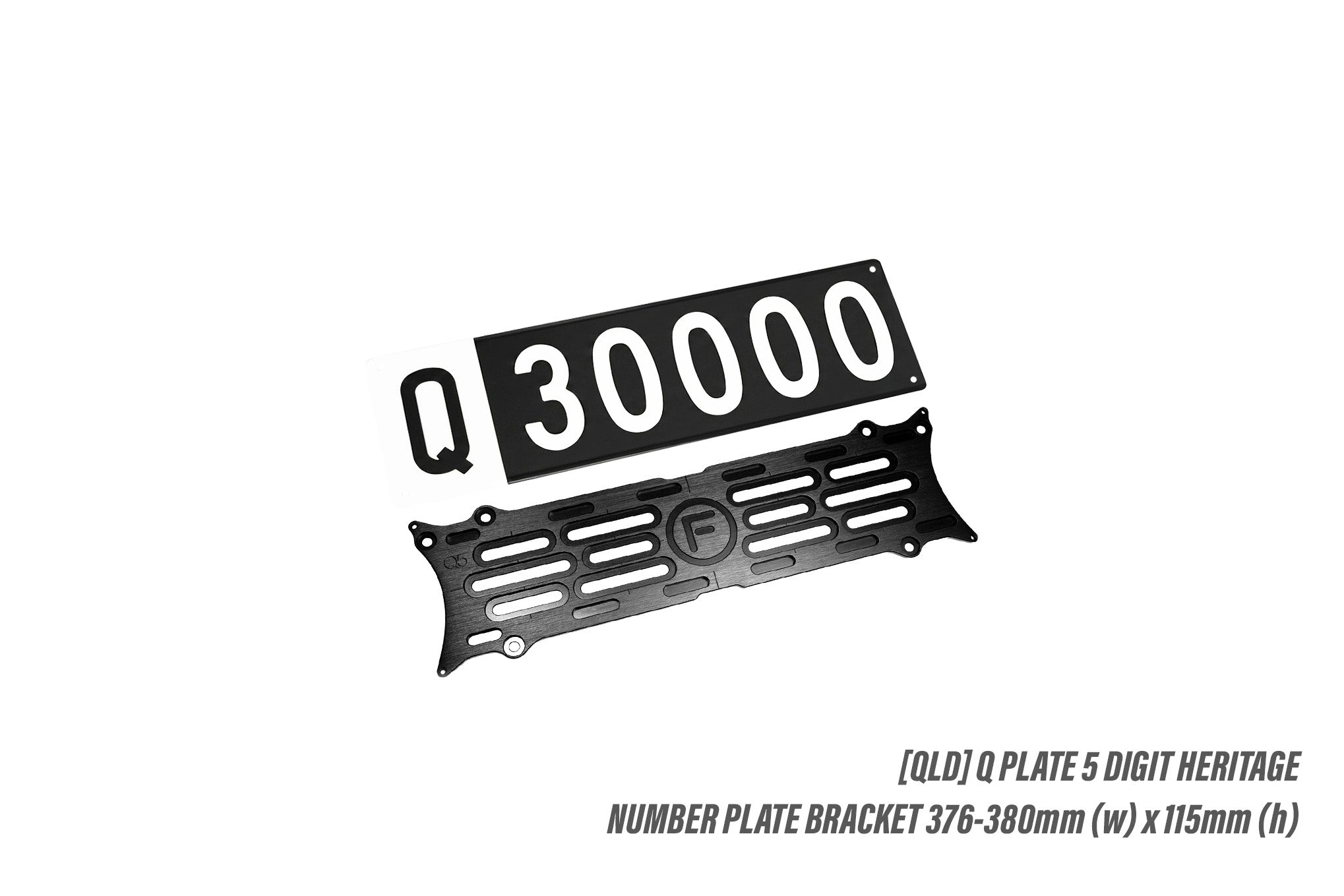 [QLD] Q PLATE 5 Digit Heritage - Number Plate Bracket