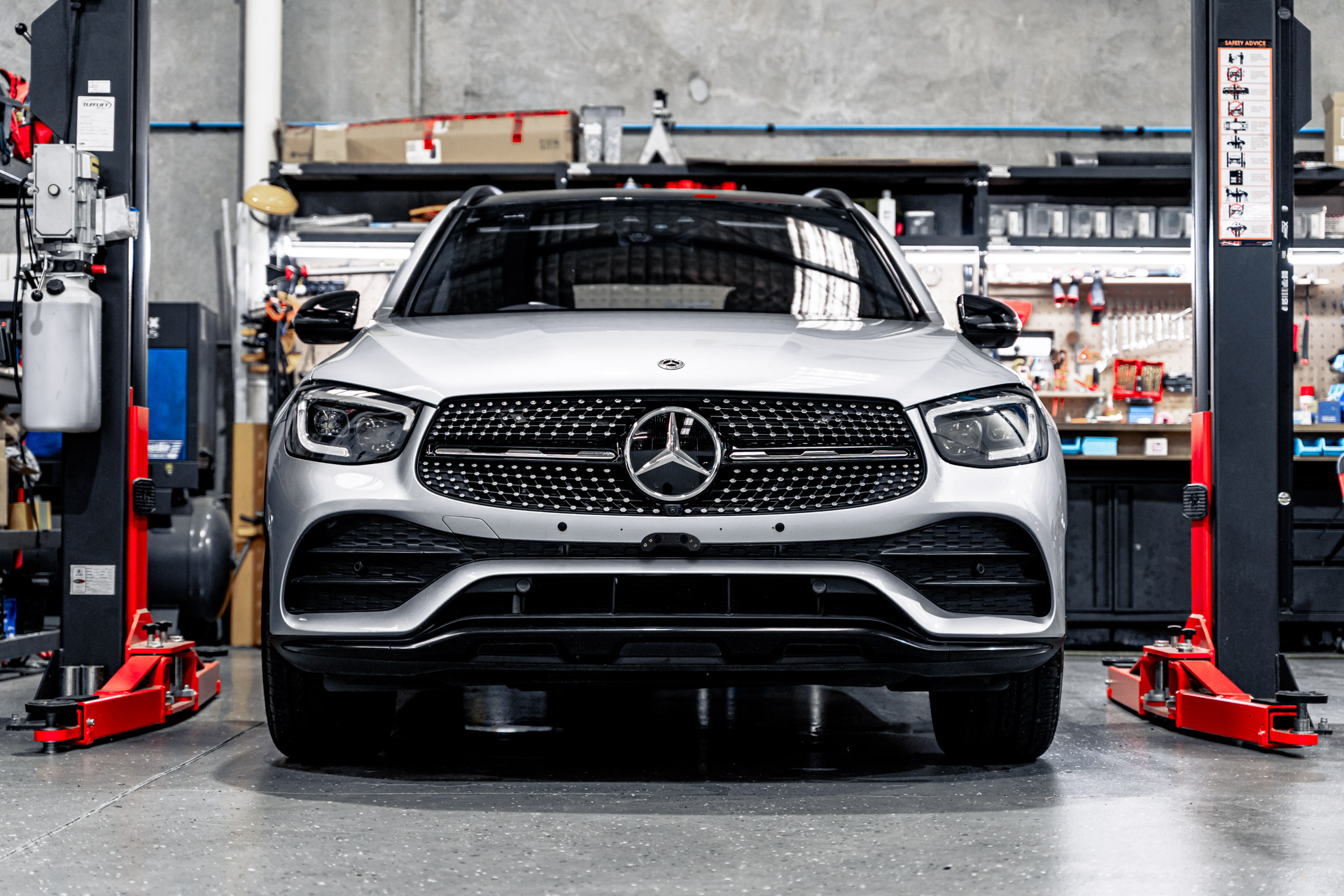 Mercedes GLC AMG-Line Facelift C/X253 2019-2022 - OEM Plinth Delete Kit (FRONT)